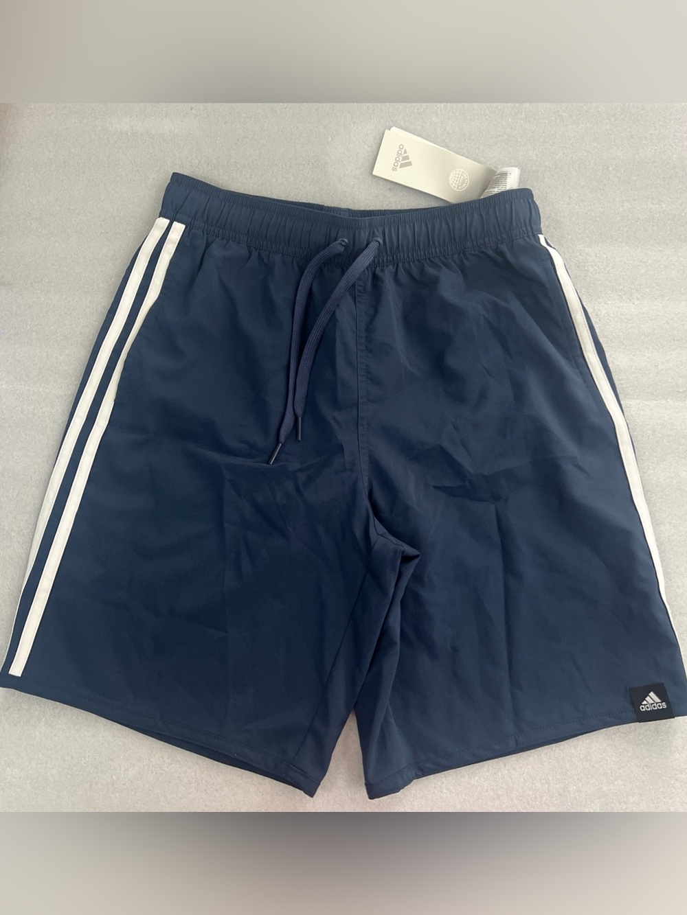 Adidas Classic Swim Trunks 3 Stripe Men’s Size S Color Navy Blue MSRP $40